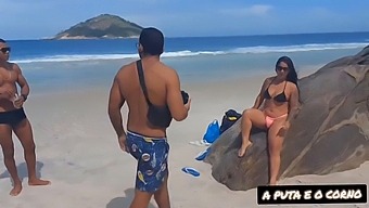Photographer Captures Intense Interracial Sex On Nudism Beach
