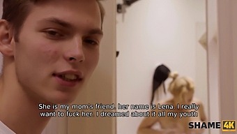 Russian Student Gets Hardcore With Stepmom'S Friend In The Bathroom