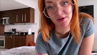 Redhead Sister Gives A Blowjob And Squirts On Your Cock In Hd Video