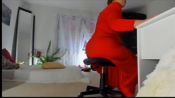 Alluring Milf Sonya Indulges In Provocative Poses, Showcasing Her Natural Beauty In A Long Red Dress. Her Luscious Hairy Pussy, Upskirt Views, And Alluring Feet And Legs Are Sure To Captivate Viewers.