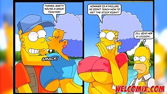 Hottest Cartoon Babe In Simpson Porn With Amazing Breasts And Derriere