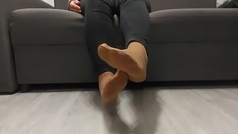 Monika Nylon'S Day-Long Nylon Stockings Lead To A Revealing Moment