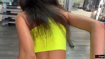 Katty'S Gym Workout Turns Into A Steamy Session With Her Trainer